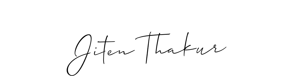 The best way (Allison_Script) to make a short signature is to pick only two or three words in your name. The name Jiten Thakur include a total of six letters. For converting this name. Jiten Thakur signature style 2 images and pictures png