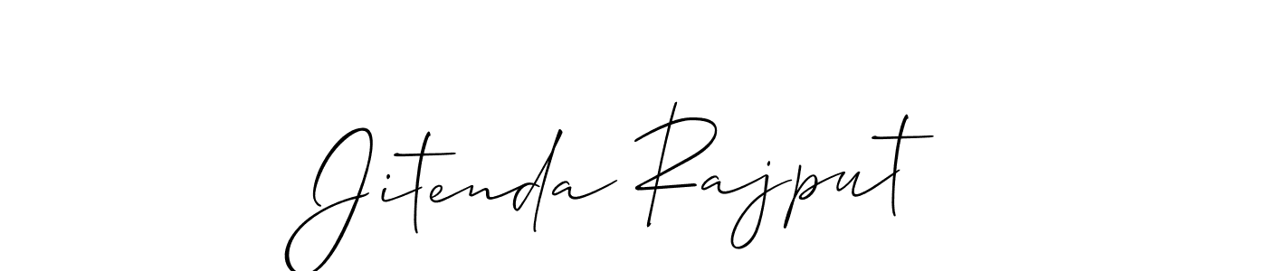 It looks lik you need a new signature style for name Jitenda Rajput. Design unique handwritten (Allison_Script) signature with our free signature maker in just a few clicks. Jitenda Rajput signature style 2 images and pictures png