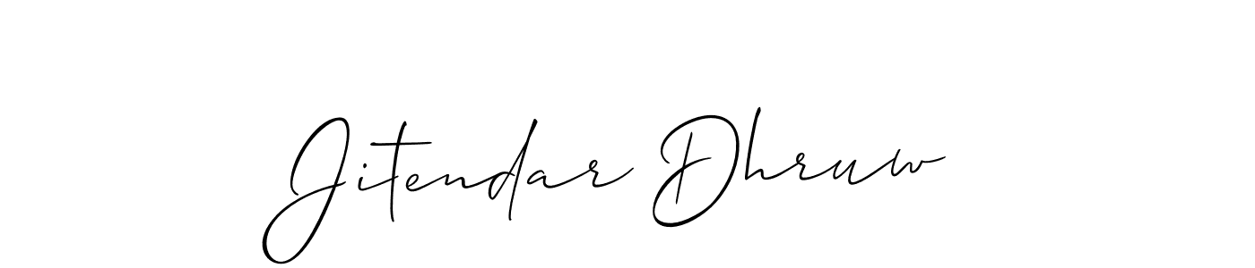 This is the best signature style for the Jitendar Dhruw name. Also you like these signature font (Allison_Script). Mix name signature. Jitendar Dhruw signature style 2 images and pictures png