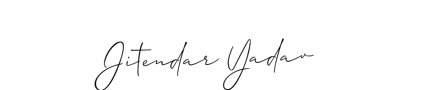Similarly Allison_Script is the best handwritten signature design. Signature creator online .You can use it as an online autograph creator for name Jitendar Yadav. Jitendar Yadav signature style 2 images and pictures png