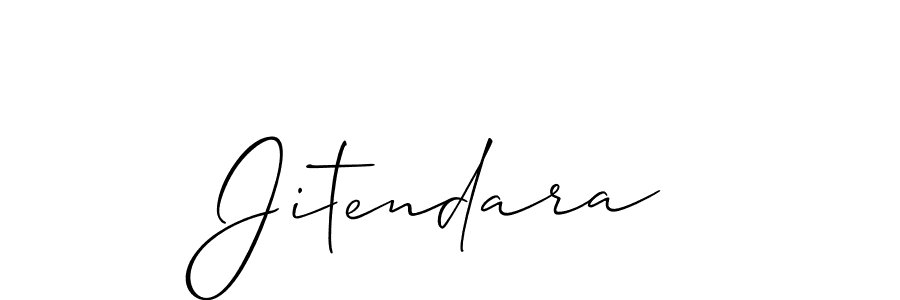 Also we have Jitendara name is the best signature style. Create professional handwritten signature collection using Allison_Script autograph style. Jitendara signature style 2 images and pictures png