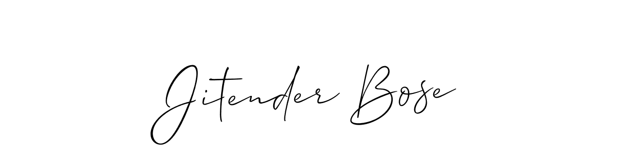 This is the best signature style for the Jitender Bose name. Also you like these signature font (Allison_Script). Mix name signature. Jitender Bose signature style 2 images and pictures png