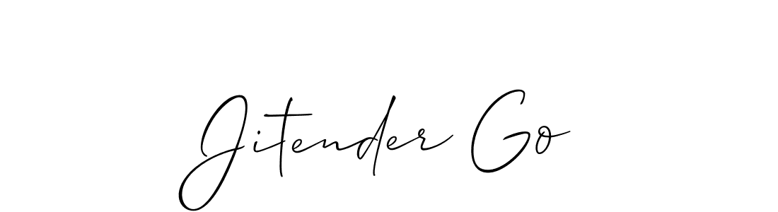 Also You can easily find your signature by using the search form. We will create Jitender Go name handwritten signature images for you free of cost using Allison_Script sign style. Jitender Go signature style 2 images and pictures png