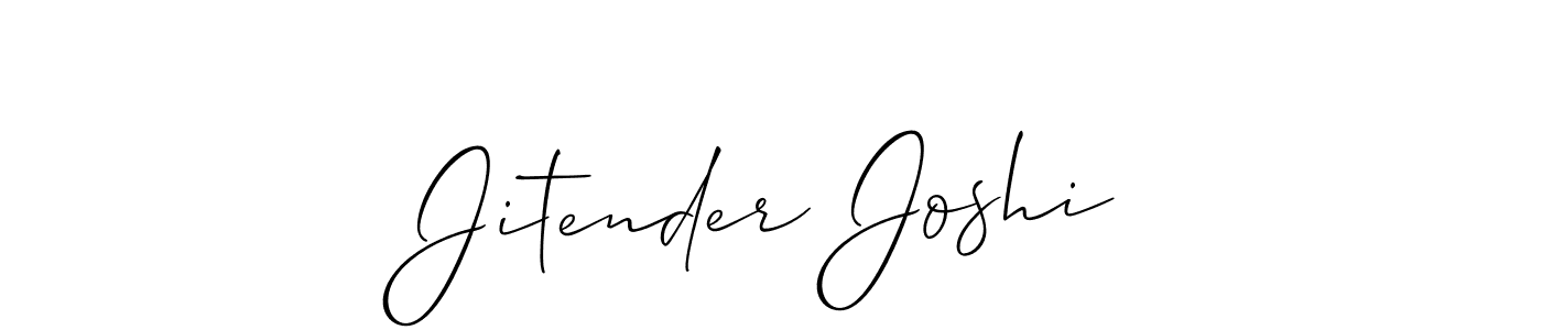 You should practise on your own different ways (Allison_Script) to write your name (Jitender Joshi) in signature. don't let someone else do it for you. Jitender Joshi signature style 2 images and pictures png