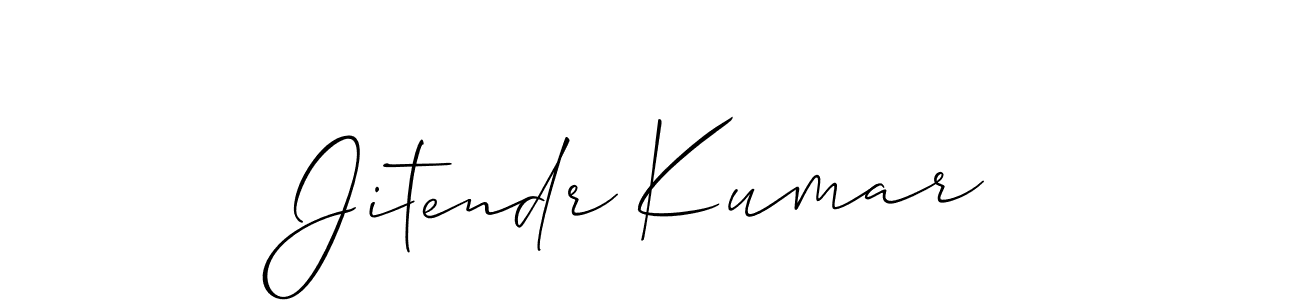 Create a beautiful signature design for name Jitendr Kumar. With this signature (Allison_Script) fonts, you can make a handwritten signature for free. Jitendr Kumar signature style 2 images and pictures png