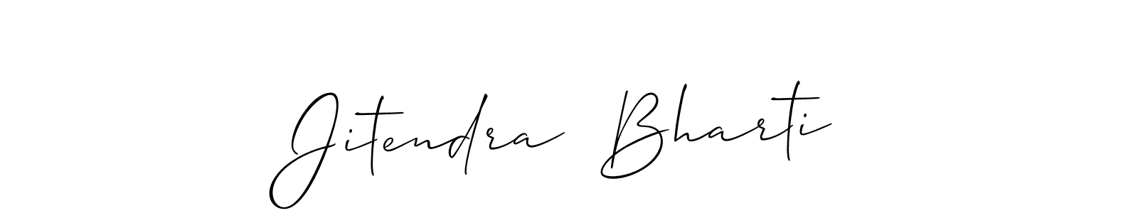 Also You can easily find your signature by using the search form. We will create Jitendra  Bharti name handwritten signature images for you free of cost using Allison_Script sign style. Jitendra  Bharti signature style 2 images and pictures png