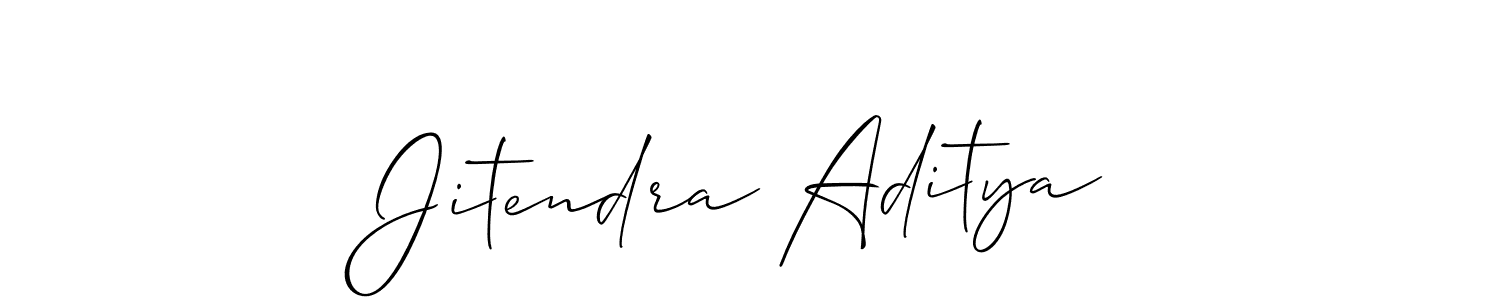 Also we have Jitendra Aditya name is the best signature style. Create professional handwritten signature collection using Allison_Script autograph style. Jitendra Aditya signature style 2 images and pictures png