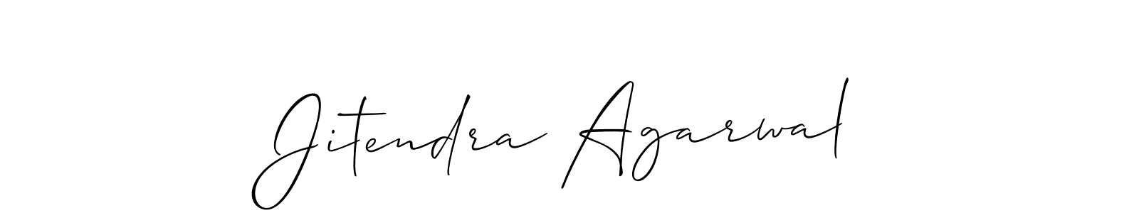 Use a signature maker to create a handwritten signature online. With this signature software, you can design (Allison_Script) your own signature for name Jitendra Agarwal. Jitendra Agarwal signature style 2 images and pictures png