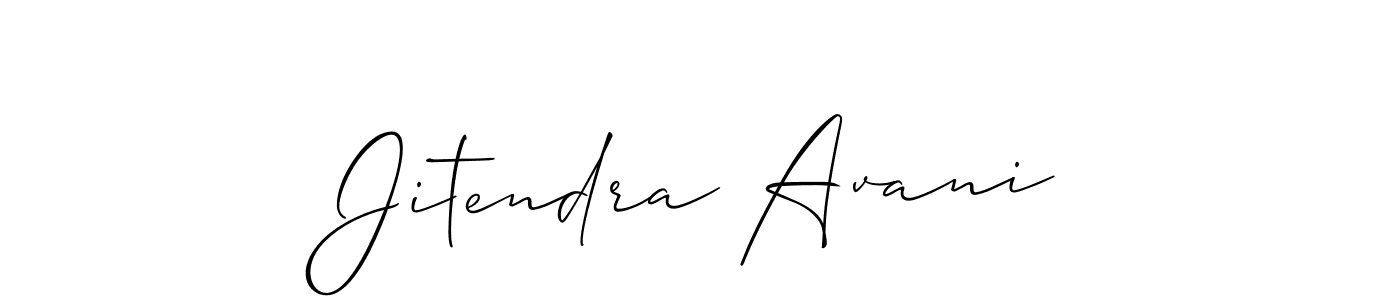 Similarly Allison_Script is the best handwritten signature design. Signature creator online .You can use it as an online autograph creator for name Jitendra Avani. Jitendra Avani signature style 2 images and pictures png