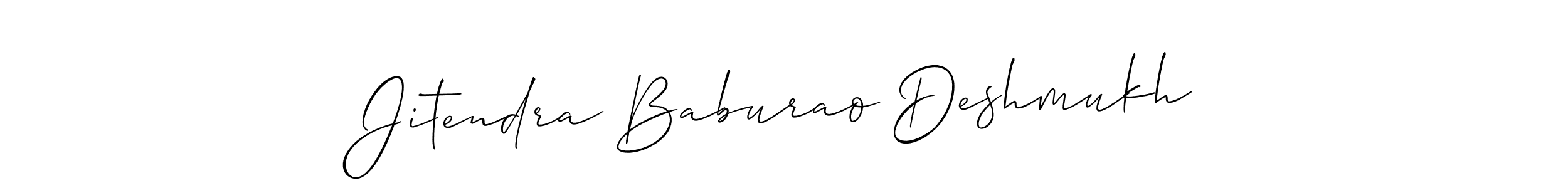 How to make Jitendra Baburao Deshmukh signature? Allison_Script is a professional autograph style. Create handwritten signature for Jitendra Baburao Deshmukh name. Jitendra Baburao Deshmukh signature style 2 images and pictures png