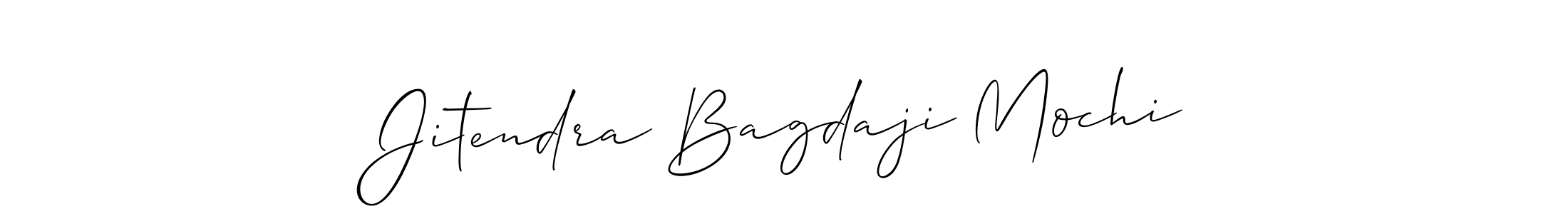 Jitendra Bagdaji Mochi stylish signature style. Best Handwritten Sign (Allison_Script) for my name. Handwritten Signature Collection Ideas for my name Jitendra Bagdaji Mochi. Jitendra Bagdaji Mochi signature style 2 images and pictures png