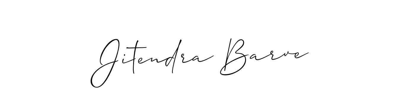 Use a signature maker to create a handwritten signature online. With this signature software, you can design (Allison_Script) your own signature for name Jitendra Barve. Jitendra Barve signature style 2 images and pictures png