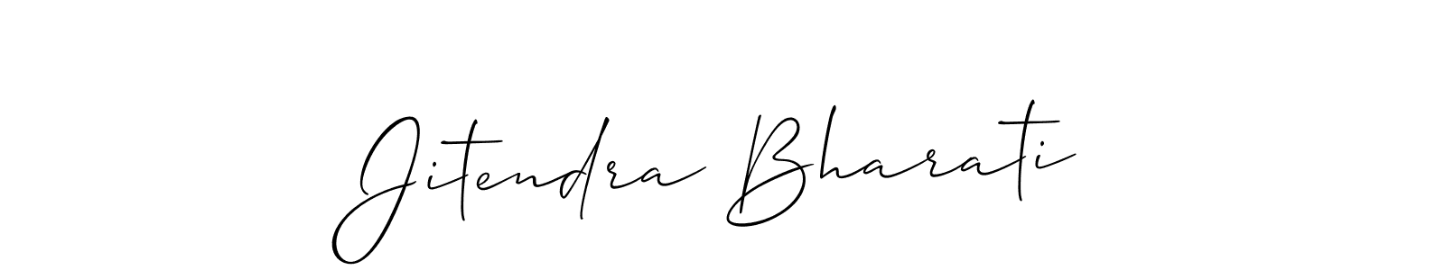 Also You can easily find your signature by using the search form. We will create Jitendra Bharati name handwritten signature images for you free of cost using Allison_Script sign style. Jitendra Bharati signature style 2 images and pictures png