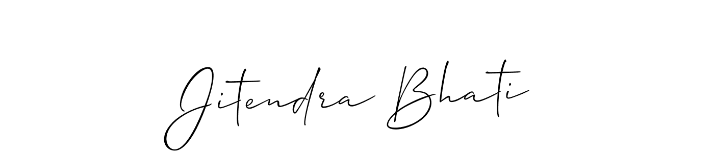 You should practise on your own different ways (Allison_Script) to write your name (Jitendra Bhati) in signature. don't let someone else do it for you. Jitendra Bhati signature style 2 images and pictures png