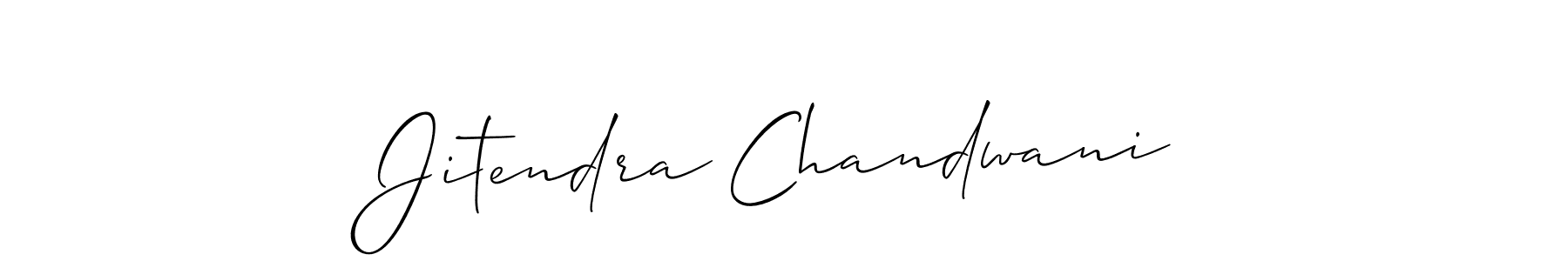 How to Draw Jitendra Chandwani signature style? Allison_Script is a latest design signature styles for name Jitendra Chandwani. Jitendra Chandwani signature style 2 images and pictures png