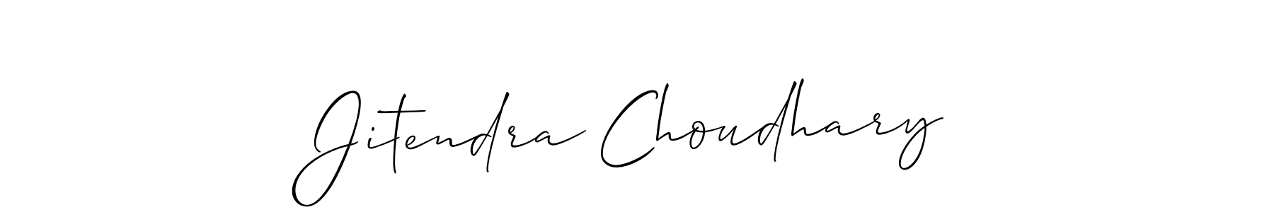Also we have Jitendra Choudhary name is the best signature style. Create professional handwritten signature collection using Allison_Script autograph style. Jitendra Choudhary signature style 2 images and pictures png