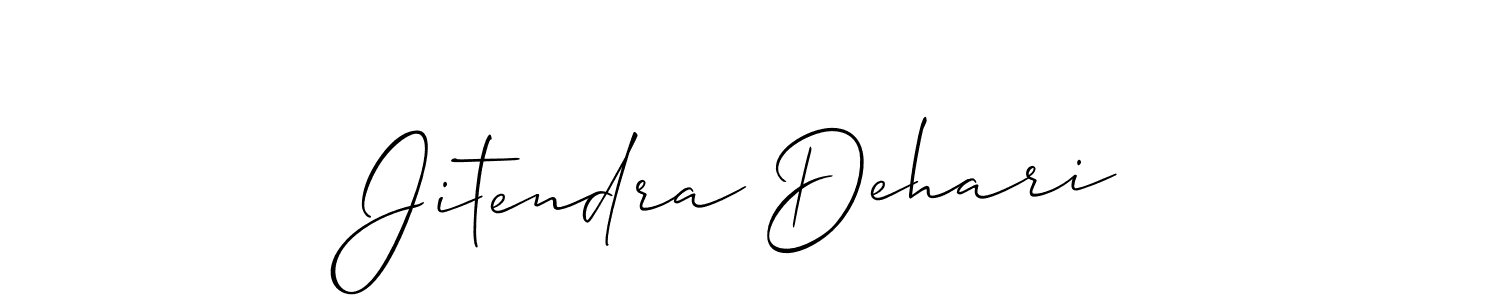 Similarly Allison_Script is the best handwritten signature design. Signature creator online .You can use it as an online autograph creator for name Jitendra Dehari. Jitendra Dehari signature style 2 images and pictures png