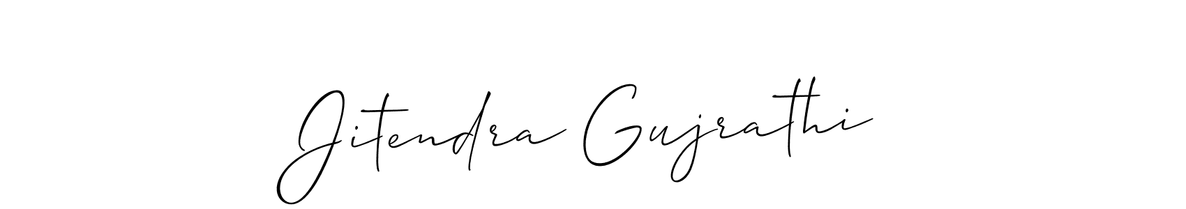 Make a beautiful signature design for name Jitendra Gujrathi. Use this online signature maker to create a handwritten signature for free. Jitendra Gujrathi signature style 2 images and pictures png