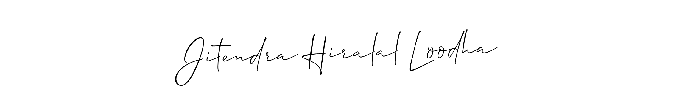 You can use this online signature creator to create a handwritten signature for the name Jitendra Hiralal Loodha. This is the best online autograph maker. Jitendra Hiralal Loodha signature style 2 images and pictures png
