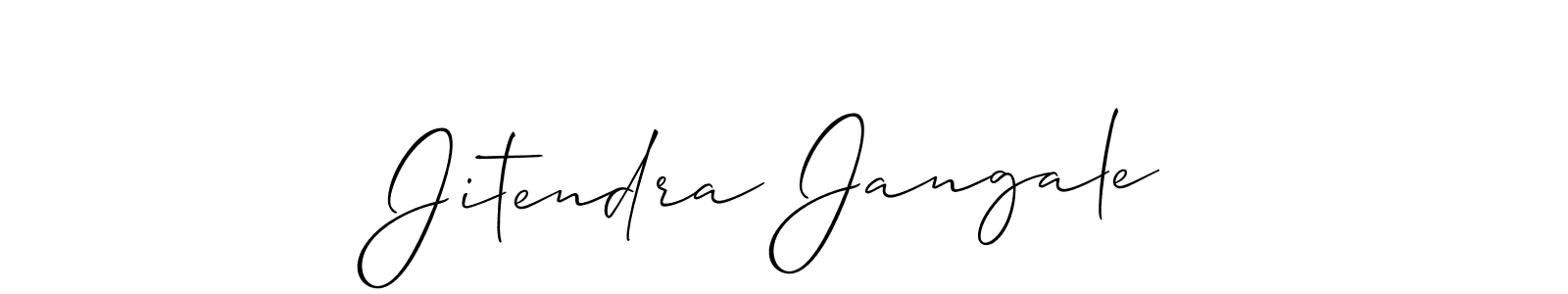 Similarly Allison_Script is the best handwritten signature design. Signature creator online .You can use it as an online autograph creator for name Jitendra Jangale. Jitendra Jangale signature style 2 images and pictures png