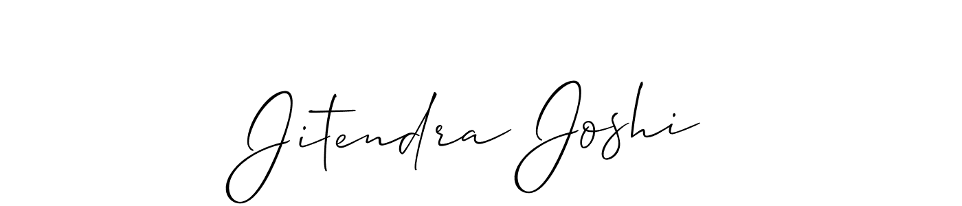 Use a signature maker to create a handwritten signature online. With this signature software, you can design (Allison_Script) your own signature for name Jitendra Joshi. Jitendra Joshi signature style 2 images and pictures png