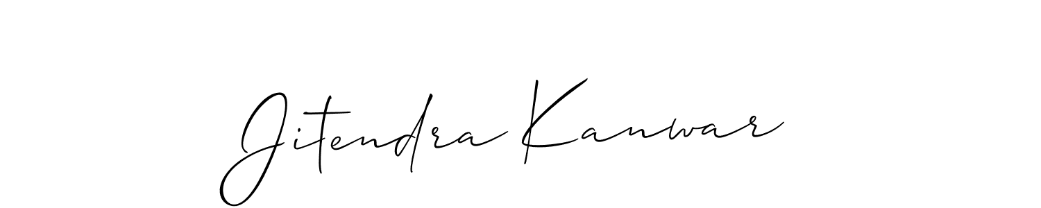 Use a signature maker to create a handwritten signature online. With this signature software, you can design (Allison_Script) your own signature for name Jitendra Kanwar. Jitendra Kanwar signature style 2 images and pictures png