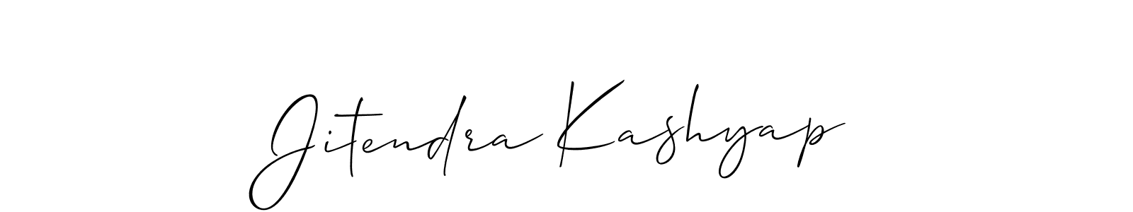 if you are searching for the best signature style for your name Jitendra Kashyap. so please give up your signature search. here we have designed multiple signature styles  using Allison_Script. Jitendra Kashyap signature style 2 images and pictures png