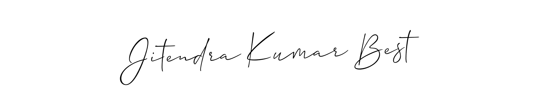 It looks lik you need a new signature style for name Jitendra Kumar Best. Design unique handwritten (Allison_Script) signature with our free signature maker in just a few clicks. Jitendra Kumar Best signature style 2 images and pictures png