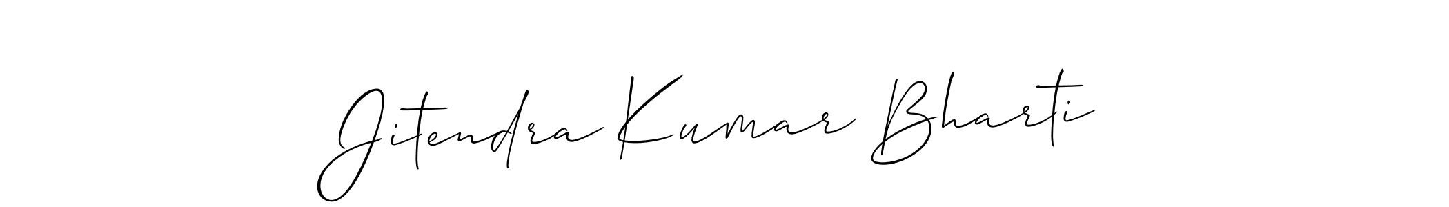 Also You can easily find your signature by using the search form. We will create Jitendra Kumar Bharti name handwritten signature images for you free of cost using Allison_Script sign style. Jitendra Kumar Bharti signature style 2 images and pictures png