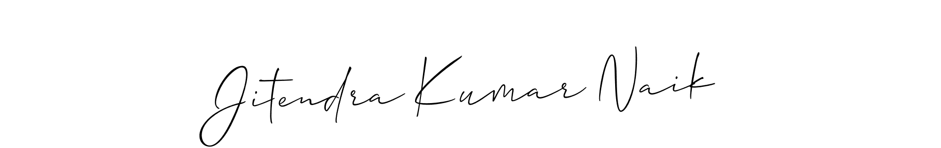 Use a signature maker to create a handwritten signature online. With this signature software, you can design (Allison_Script) your own signature for name Jitendra Kumar Naik. Jitendra Kumar Naik signature style 2 images and pictures png