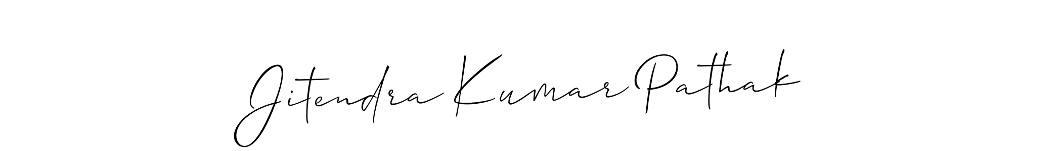 Also we have Jitendra Kumar Pathak name is the best signature style. Create professional handwritten signature collection using Allison_Script autograph style. Jitendra Kumar Pathak signature style 2 images and pictures png