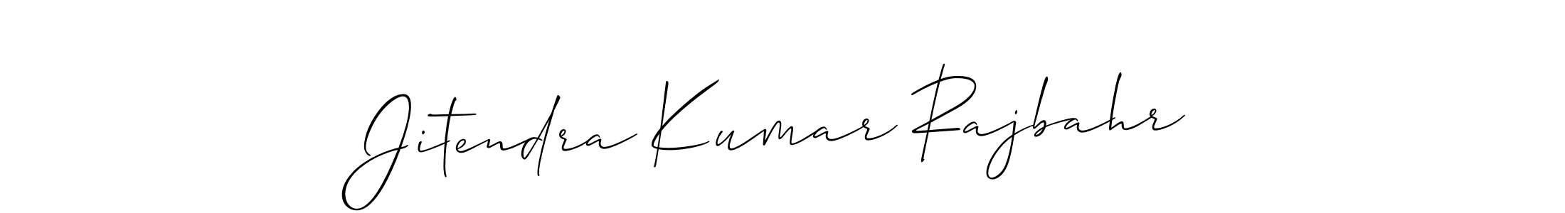Create a beautiful signature design for name Jitendra Kumar Rajbahr. With this signature (Allison_Script) fonts, you can make a handwritten signature for free. Jitendra Kumar Rajbahr signature style 2 images and pictures png