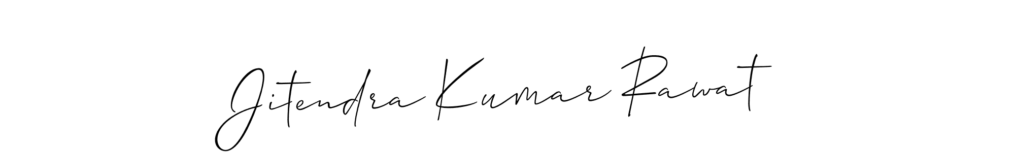 Also we have Jitendra Kumar Rawat name is the best signature style. Create professional handwritten signature collection using Allison_Script autograph style. Jitendra Kumar Rawat signature style 2 images and pictures png