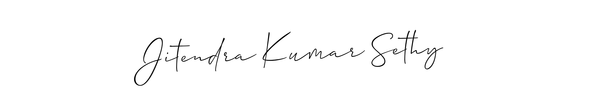 How to make Jitendra Kumar Sethy signature? Allison_Script is a professional autograph style. Create handwritten signature for Jitendra Kumar Sethy name. Jitendra Kumar Sethy signature style 2 images and pictures png