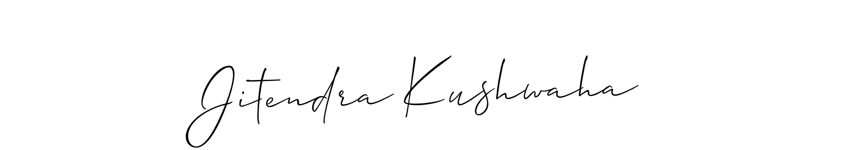 How to make Jitendra Kushwaha signature? Allison_Script is a professional autograph style. Create handwritten signature for Jitendra Kushwaha name. Jitendra Kushwaha signature style 2 images and pictures png