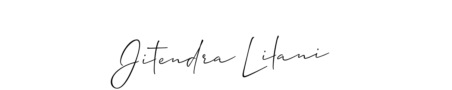 Make a beautiful signature design for name Jitendra Lilani. Use this online signature maker to create a handwritten signature for free. Jitendra Lilani signature style 2 images and pictures png