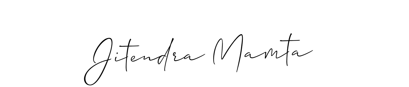 Similarly Allison_Script is the best handwritten signature design. Signature creator online .You can use it as an online autograph creator for name Jitendra Mamta. Jitendra Mamta signature style 2 images and pictures png