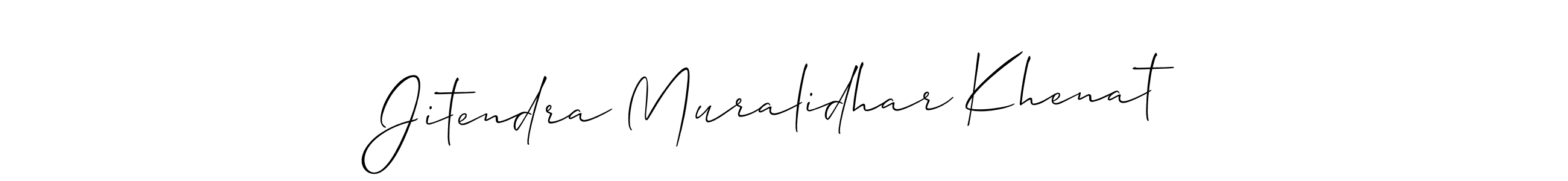 How to make Jitendra Muralidhar Khenat signature? Allison_Script is a professional autograph style. Create handwritten signature for Jitendra Muralidhar Khenat name. Jitendra Muralidhar Khenat signature style 2 images and pictures png