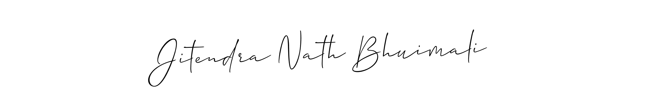 Make a beautiful signature design for name Jitendra Nath Bhuimali. With this signature (Allison_Script) style, you can create a handwritten signature for free. Jitendra Nath Bhuimali signature style 2 images and pictures png