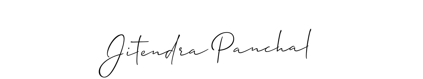 Make a short Jitendra Panchal signature style. Manage your documents anywhere anytime using Allison_Script. Create and add eSignatures, submit forms, share and send files easily. Jitendra Panchal signature style 2 images and pictures png
