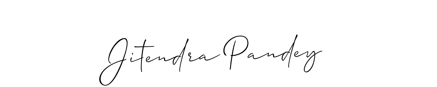 Also we have Jitendra Pandey name is the best signature style. Create professional handwritten signature collection using Allison_Script autograph style. Jitendra Pandey signature style 2 images and pictures png