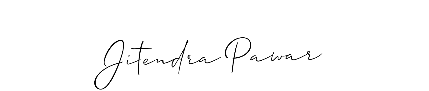 Create a beautiful signature design for name Jitendra Pawar. With this signature (Allison_Script) fonts, you can make a handwritten signature for free. Jitendra Pawar signature style 2 images and pictures png