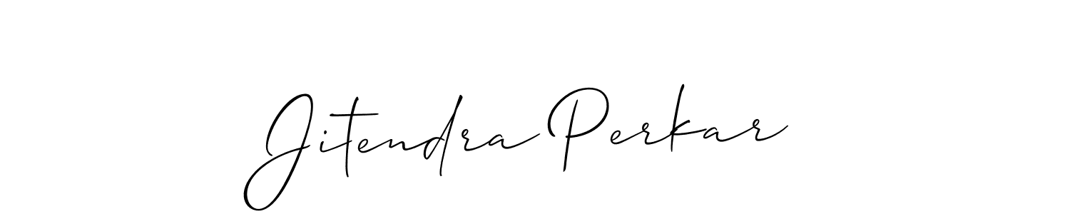 Also You can easily find your signature by using the search form. We will create Jitendra Perkar name handwritten signature images for you free of cost using Allison_Script sign style. Jitendra Perkar signature style 2 images and pictures png