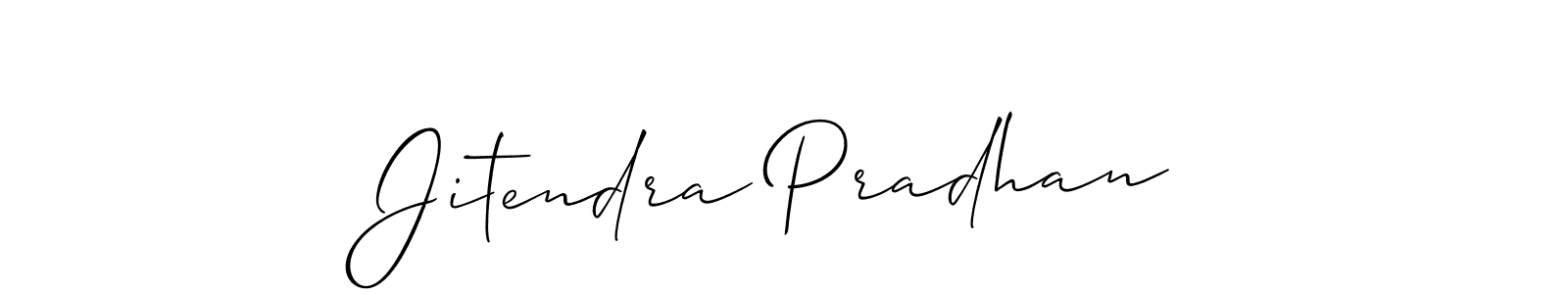 Create a beautiful signature design for name Jitendra Pradhan. With this signature (Allison_Script) fonts, you can make a handwritten signature for free. Jitendra Pradhan signature style 2 images and pictures png