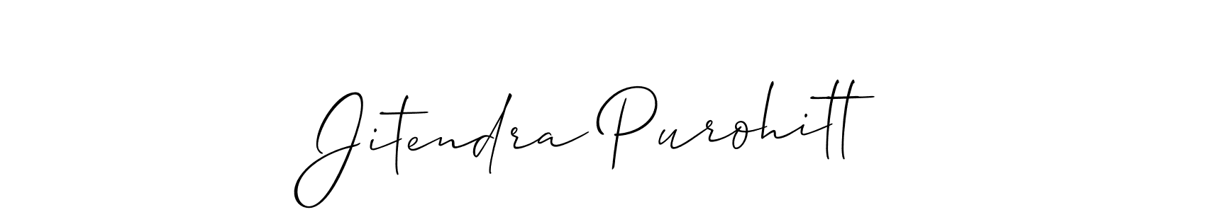 Also we have Jitendra Purohitt name is the best signature style. Create professional handwritten signature collection using Allison_Script autograph style. Jitendra Purohitt signature style 2 images and pictures png