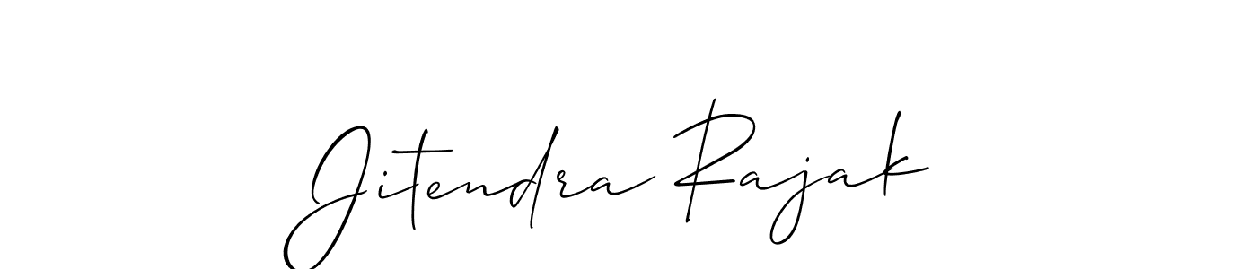 Make a short Jitendra Rajak signature style. Manage your documents anywhere anytime using Allison_Script. Create and add eSignatures, submit forms, share and send files easily. Jitendra Rajak signature style 2 images and pictures png
