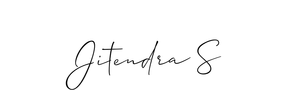 Similarly Allison_Script is the best handwritten signature design. Signature creator online .You can use it as an online autograph creator for name Jitendra S. Jitendra S signature style 2 images and pictures png