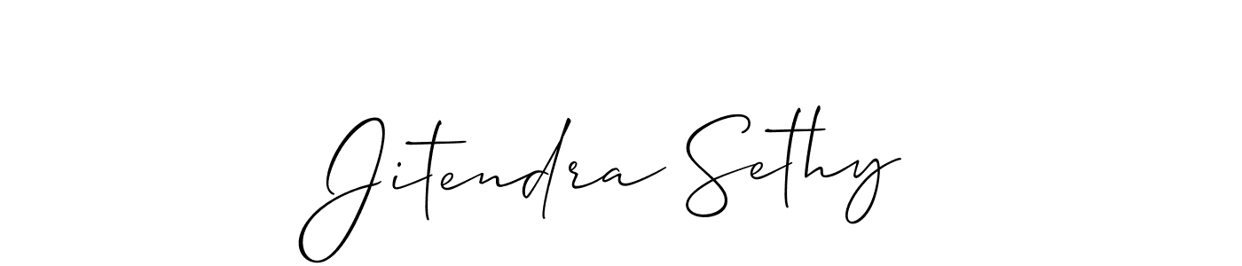 Jitendra Sethy stylish signature style. Best Handwritten Sign (Allison_Script) for my name. Handwritten Signature Collection Ideas for my name Jitendra Sethy. Jitendra Sethy signature style 2 images and pictures png