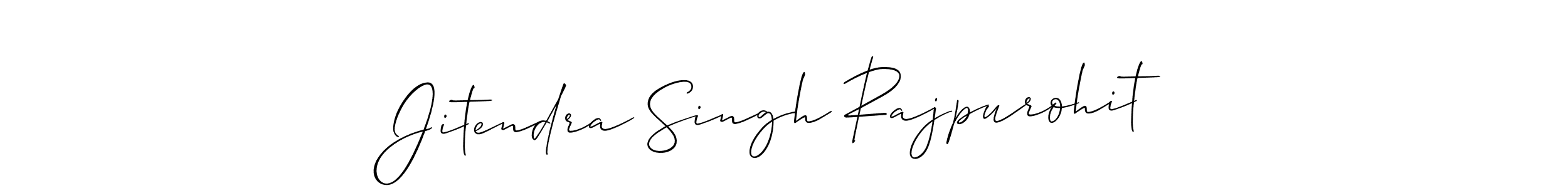 Jitendra Singh Rajpurohit stylish signature style. Best Handwritten Sign (Allison_Script) for my name. Handwritten Signature Collection Ideas for my name Jitendra Singh Rajpurohit. Jitendra Singh Rajpurohit signature style 2 images and pictures png