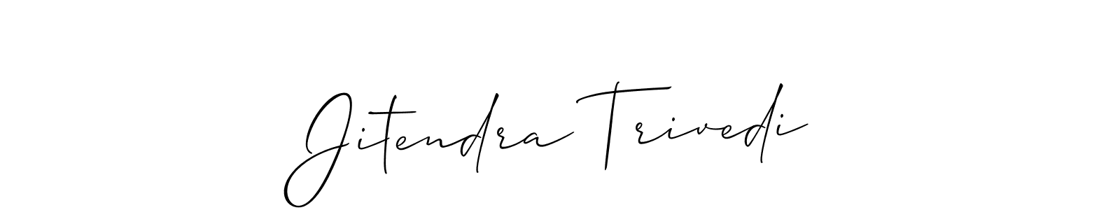 Jitendra Trivedi stylish signature style. Best Handwritten Sign (Allison_Script) for my name. Handwritten Signature Collection Ideas for my name Jitendra Trivedi. Jitendra Trivedi signature style 2 images and pictures png